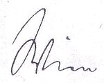 Unterschrift Wilhelm Wiens. - Unterschrift Wilhelm Wiens. Unterschrift Wilhelm Wiens.