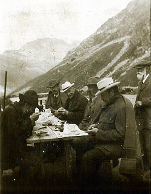 Röntgen auf Tschiervahütte 1907